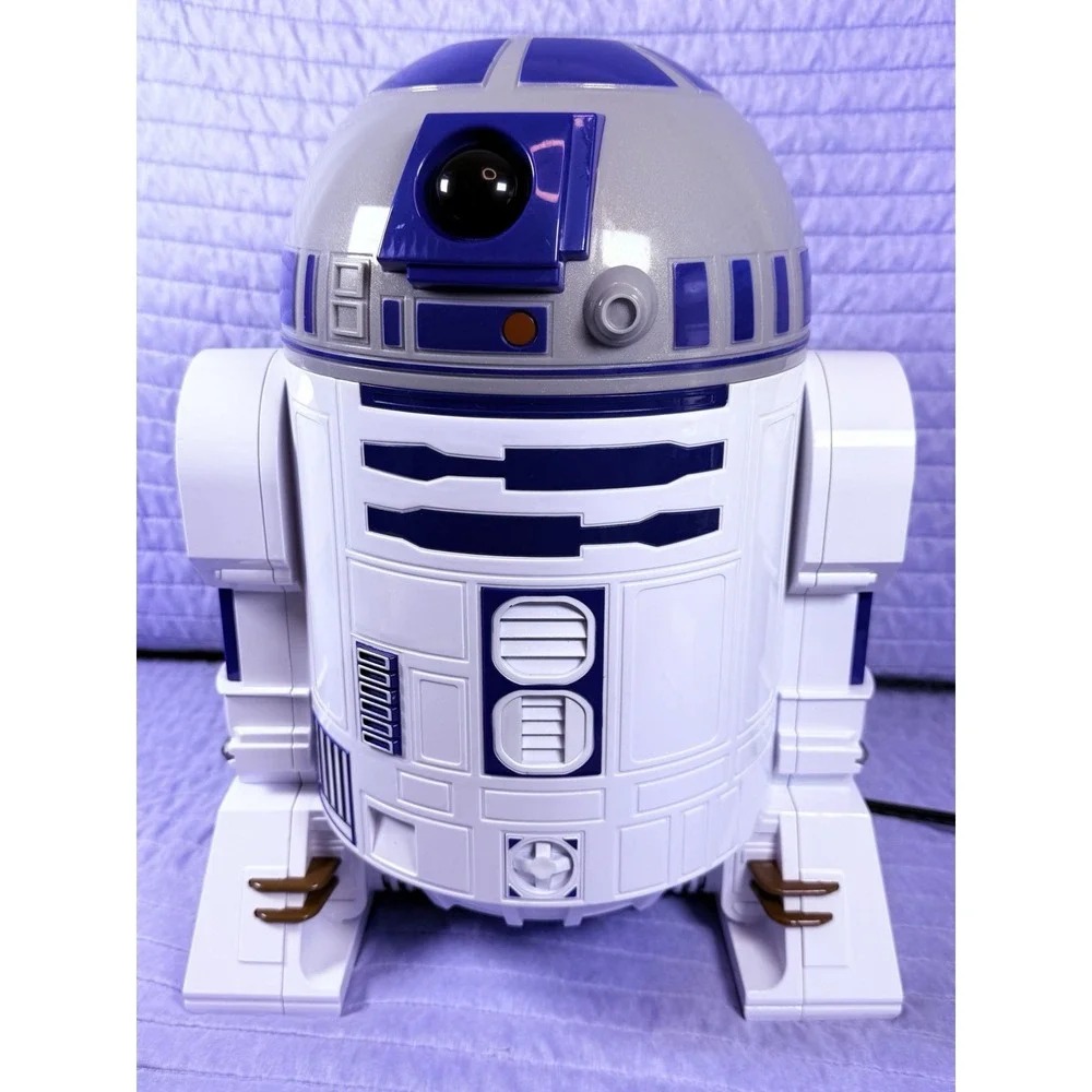 Disney Star Wars R2-D2 Popcorn Maker Hot Air Machine No Box + (4) Popcorn Holder